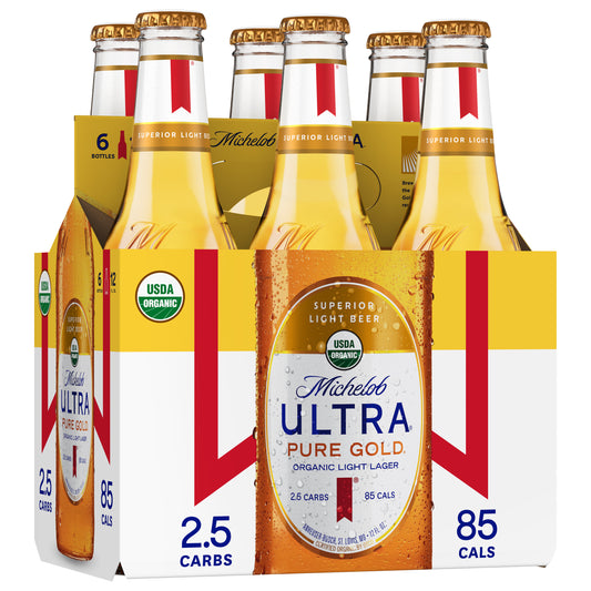 Michelob Ultra Pure Gold 12oz 6 Pack Bottles