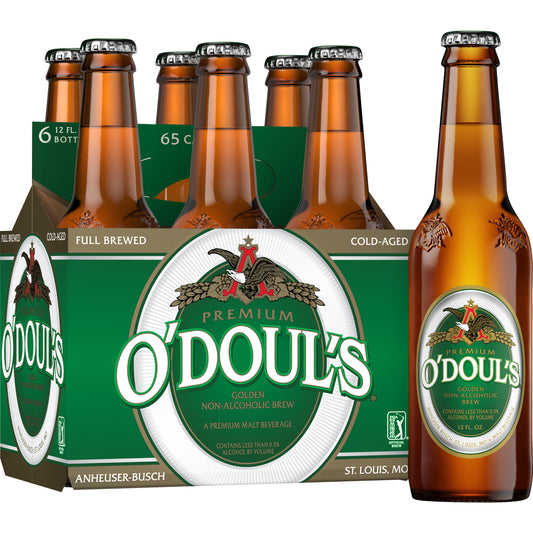 O'Doul's Non-Alcoholic Beer 12oz 6 Pack Bottles