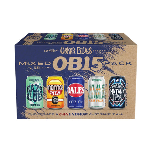 Oskar Blues OB15 Mixed Pack 12oz 15 Pack Cans