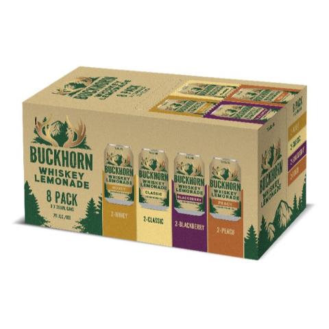 Buckhorn Assorted Whiskey Lemonade Cocktail 8 Pack