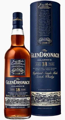 Glendronach Single Malt Scotch Whisky Allardice Aged 18 Years