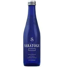 Saratoga Spring Water Still 12oz Glass