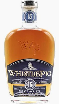 WhistlePig Estate Oak Rye Whiskey: Aged 15 Years