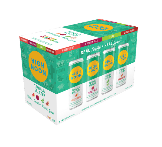 High Noon Hard Seltzer Tequila Fiesta Variety 8 Pack